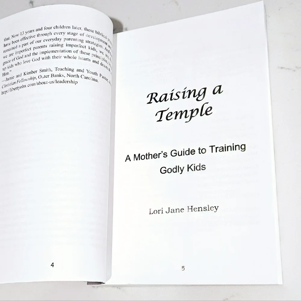 BOGO Raising a Temple: A Mother's Guide to Training Godly Kids Book